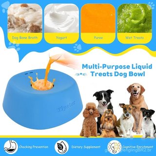 Yipetor Comedouro Lento para Cães para Petiscos Líquidos, [Bola de Enriquecimento com Rolamento] Tigela Lamber para
