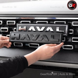 Adesivos de Logo em Fibra de Carbono para Carro HAVAL H6, Decalques Decorativos Frontais e Traseiros Warrior QX5R