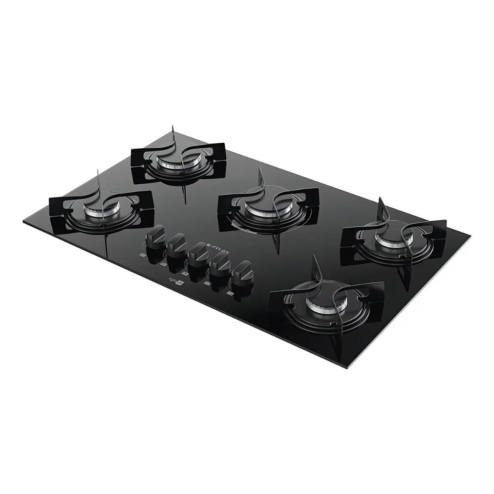 Cooktop 5 Bocas Atlas Agile Up Preto Bivolt