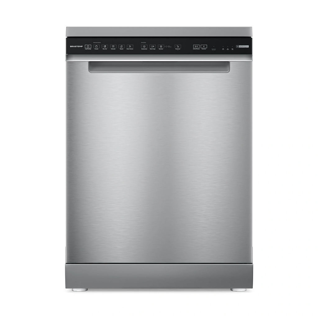 Lava-louças 15 Serviços  Brastemp Inox com Smart Sensor - BLF61AR