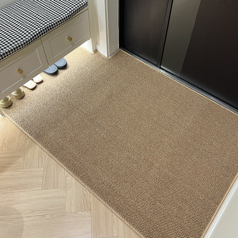 [Novo produto] Tapete de chão de Sisal de imitação de cor sólida simples Entrada doméstica Esfregando solo Tapete de por