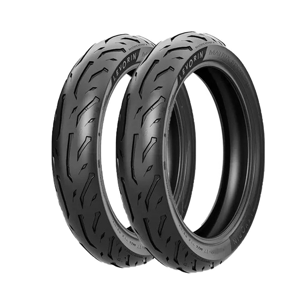 Par Pneu 100/80-17 + Pneu 130/70-17 Levorin Matrix Sport II Twister Fazer 250/300 Xtz 250 Lander