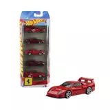 Hot Wheels com 5 carrinhos Ferrari