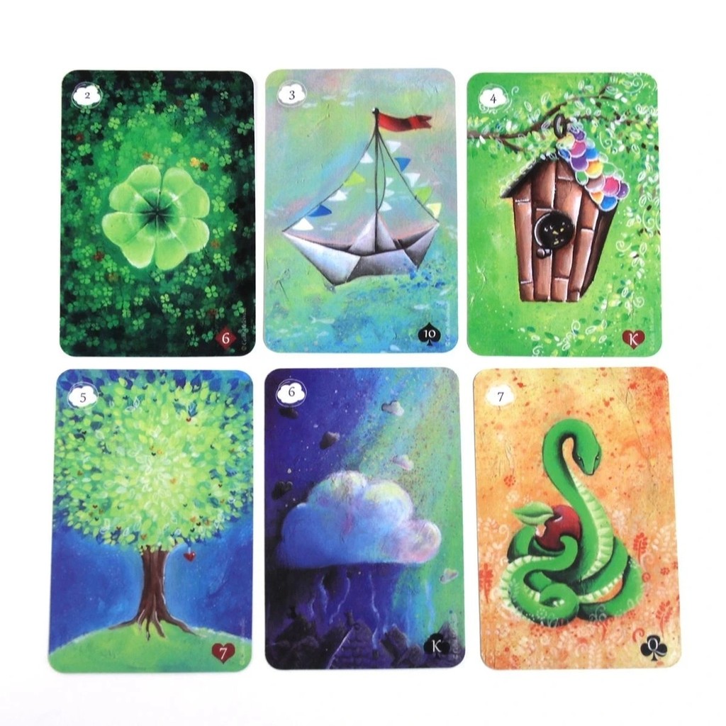 Tarot Tanis Lenormand 2ª Edição Oracle Jogos de Tabuleiro Cartas de Jogo baralho cigano