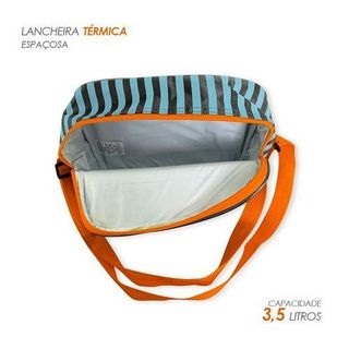 Kit Mochila Infantil Escolar 3 Pecas Tubarao Laranja Resistente Leve Confortavel Estilo
