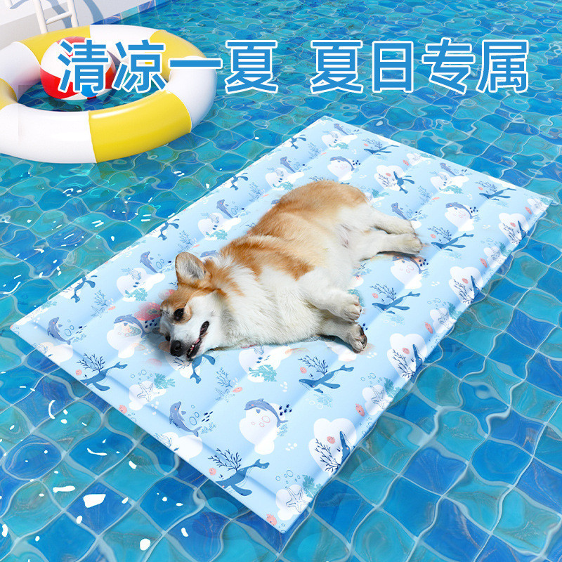 Tapete de gelo para animais de estimação, tapete legal para cães e gatos, cama de gelo para animais de estimação, verão,