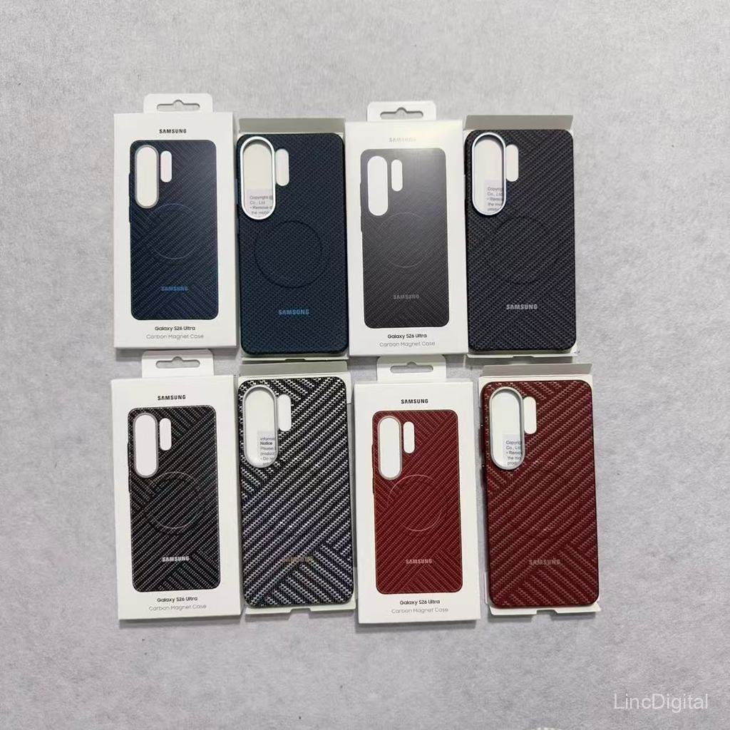 2026 novo estilo samsung luxo Kevlar fibra de carbono caso telefone adequado para samsung S26 S25 S24 Ultra