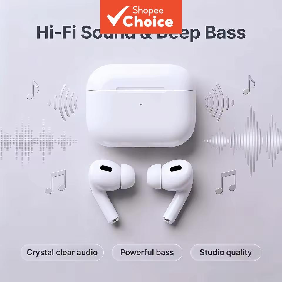 Fones de Ouvido Android Pro, Fones Bluetooth 5.2 TWS, Microfone, À Prova d’Água, Janela Pop-Up Siri, Sem Fio, Para
