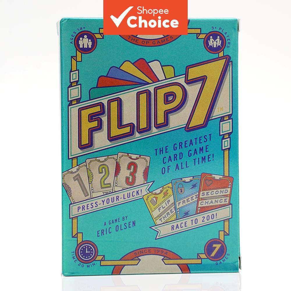 Flip 7 Card Game O Melhor Jogo De Tabuleiro De Estratégia Cartas De Pôquer De Ritmo Rápido Mainan Budak Presente De Form