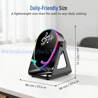 Suporte Carregador Power Bank e Caixa de Som 5W á 15W Bluetooth para Celular e Tablet  360° DONG