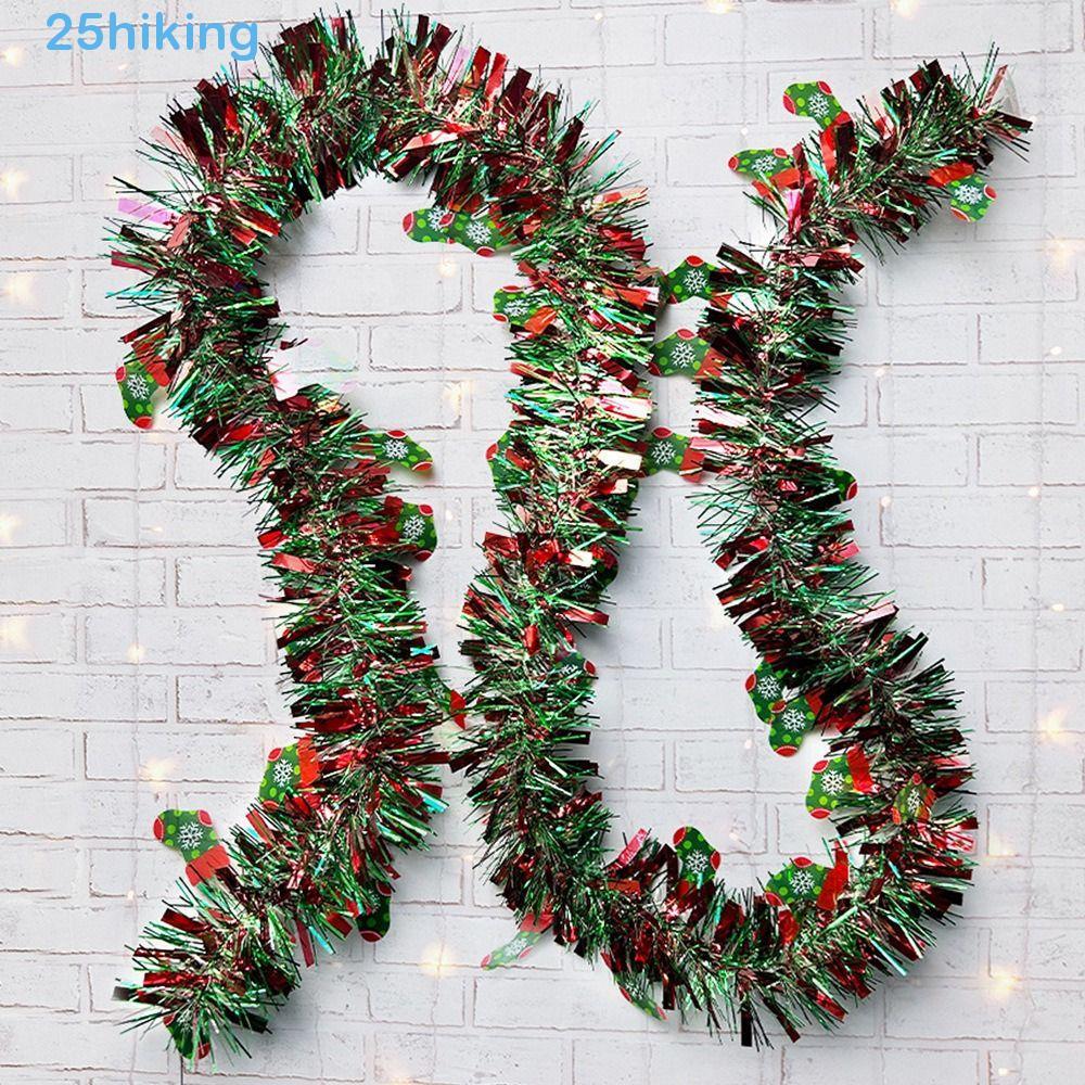 Fita De Decoração De Árvore De Natal , Guirlanda De Lantejoulas De Cor Brilhante De 2m , Festival Pendurado , Pingente D