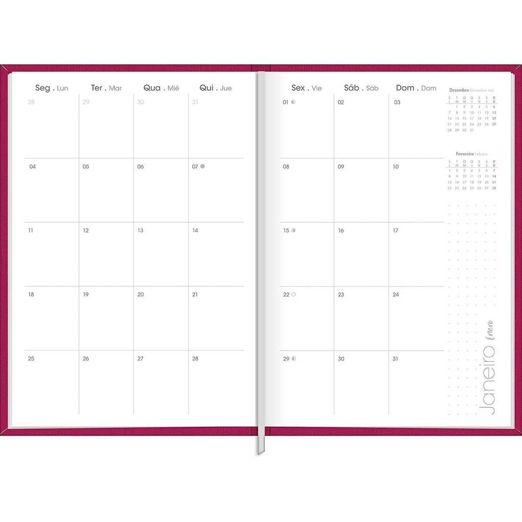 Agenda planner executiva costurada semanal Lume 192x134mm 2027 Tilibra · foto 2