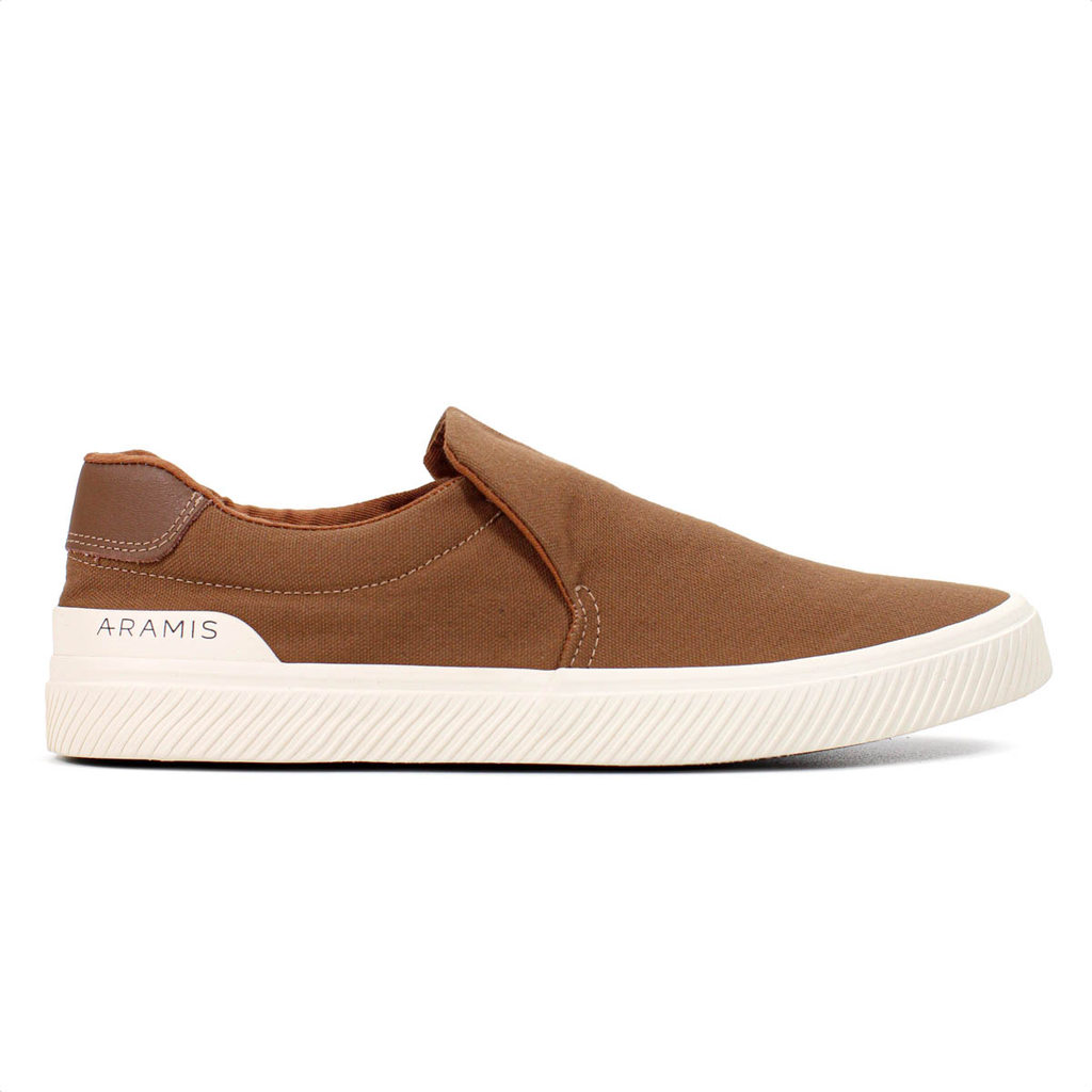 Tênis Aramis Daily Slip Canvas Marrom Caramelo - Masculino