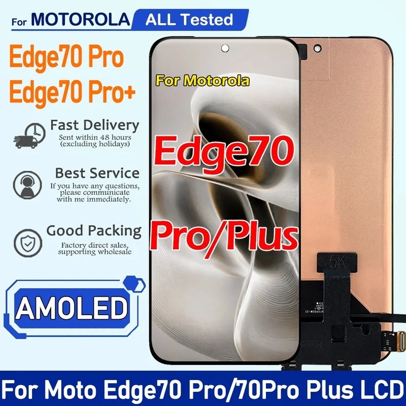 6.78 " Para Motorola Edge 70 Pro Display LCD Painel De Toque Digitador Assembléi