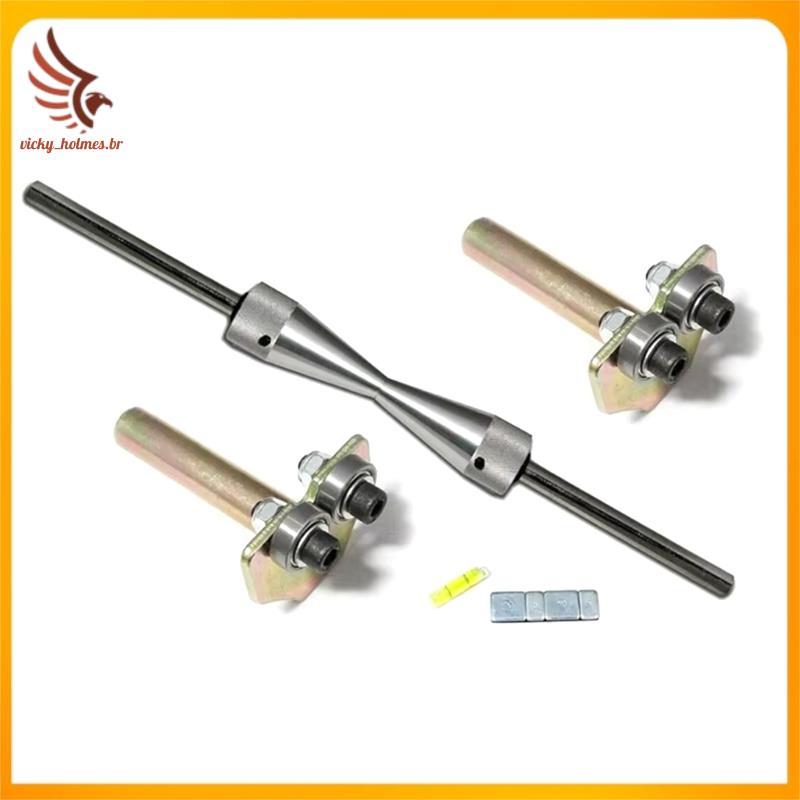[vicky_holmes.br] Balanceador De Roda Para Aro Pneu De Motocicleta 1 Conjunto De Sistema De Alinhamento Estática