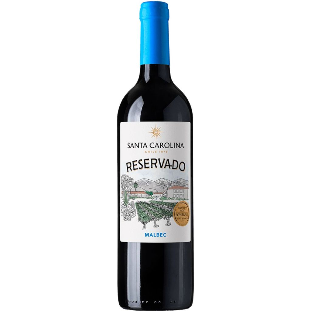 Vinho Chileno Tinto Seco Santa Carolina Reservado Malbec 750ml