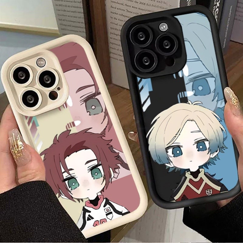 Capa De Telefone De Desenho Animado Anime BLUE LOCK Para Samsung Galaxy A17 A07 A14 A25 A54 A56 A36 A26 A24 A14 A15 A12 