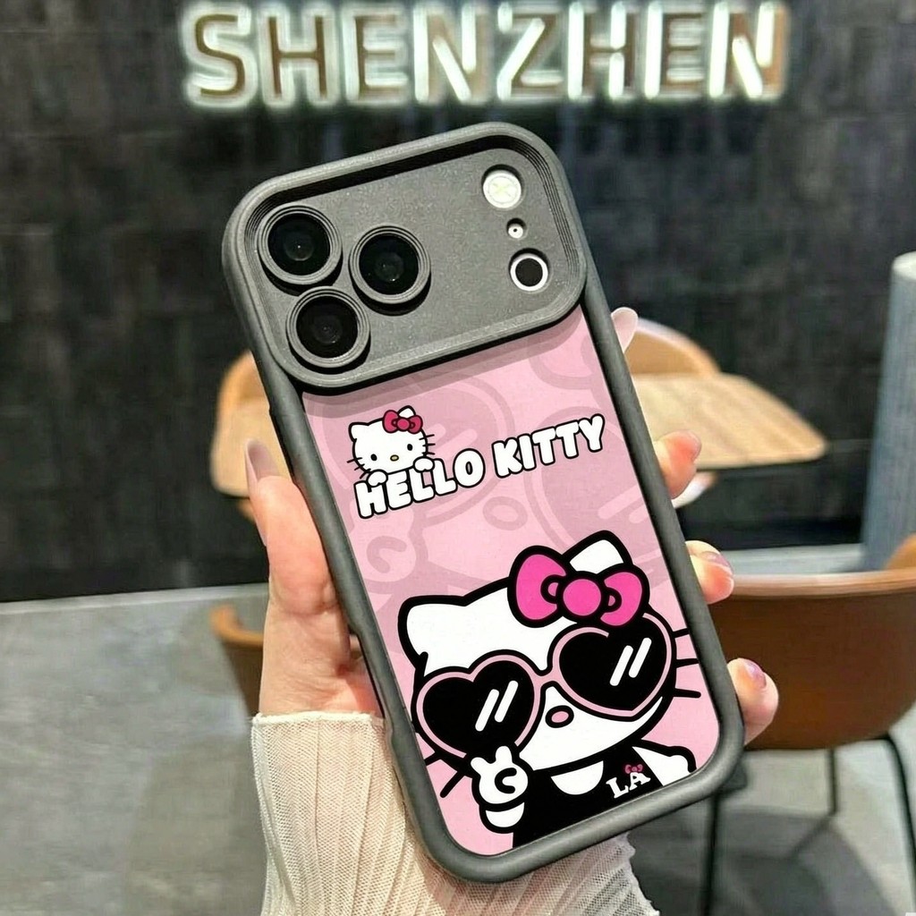 Capinha Samsung A07 A06 A05S A05 A04 A03S A02S A03 A04E A03 CORE M02S Capa de Celular Hello Kitty com Óculos Escuros