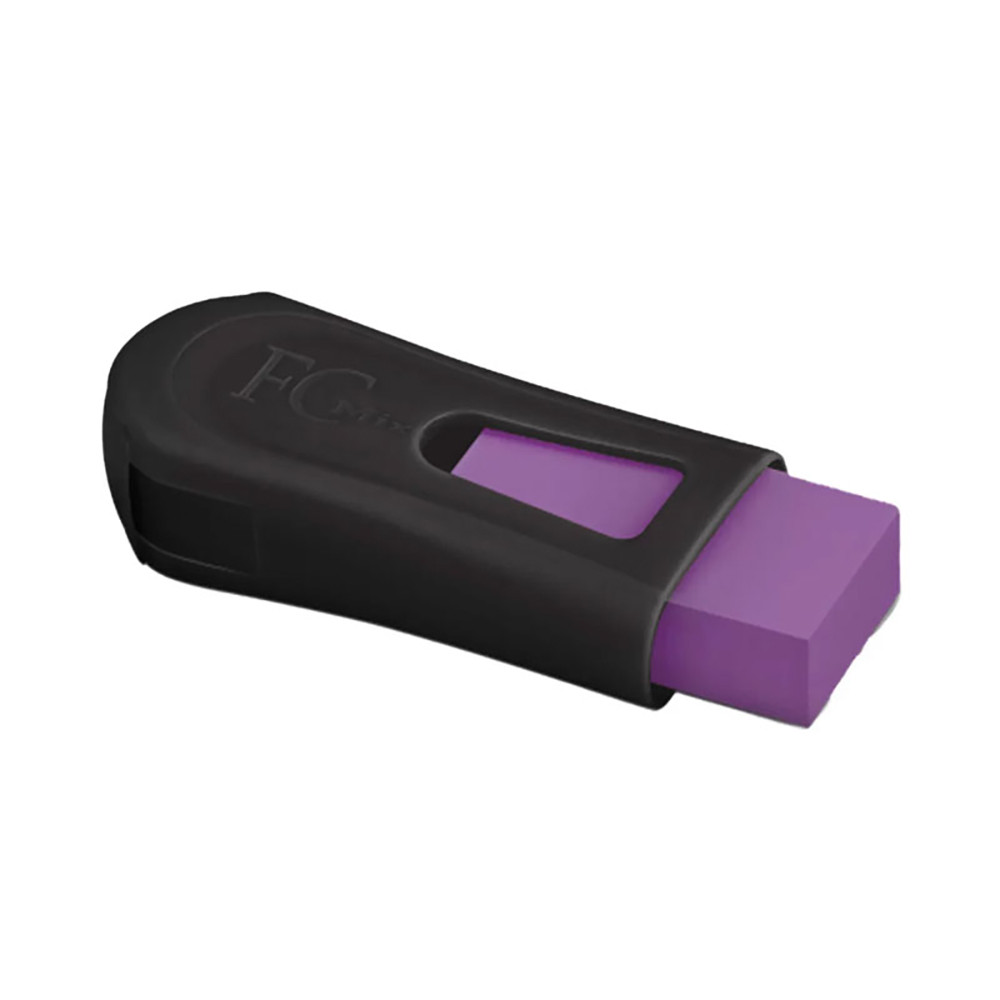 Apontador com coletor e borracha FC Mix Black Neon SM/124BORBNZF/588524 Faber-Castell