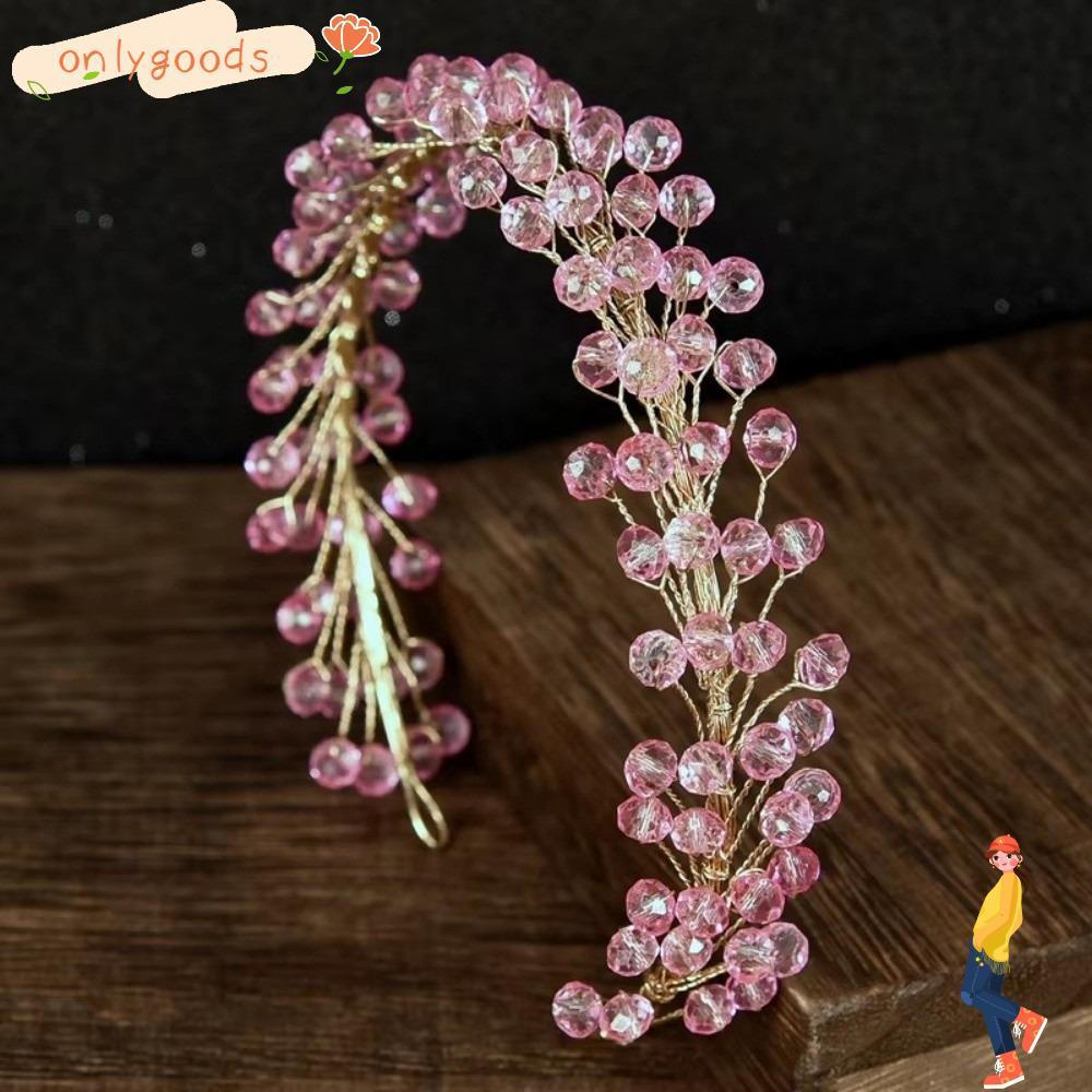 Acessório de Cabelo para Noivas OYY, Tiara com Corrente de Cristal, Acessório de Cabelo Feminino Feito à Mão, Acessórios