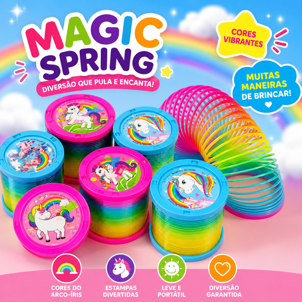 Mola Maluca multicoloridas    Led  colorida com Gliter Colorida Brinquedo Kit Lembrancinha