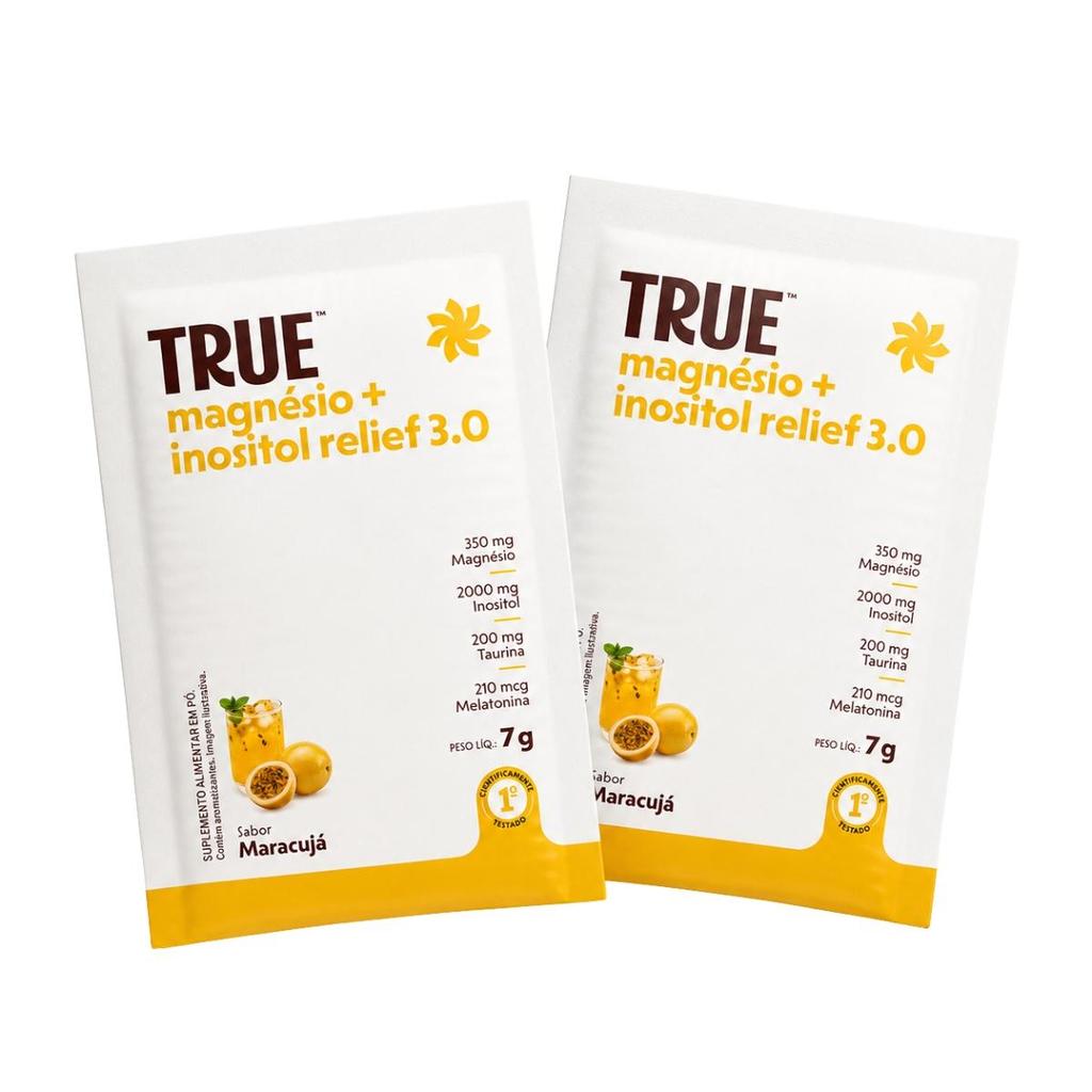 Kit 2 Sachês True Magnésio + Inositol Relief 3.0 Maracujá 7 g