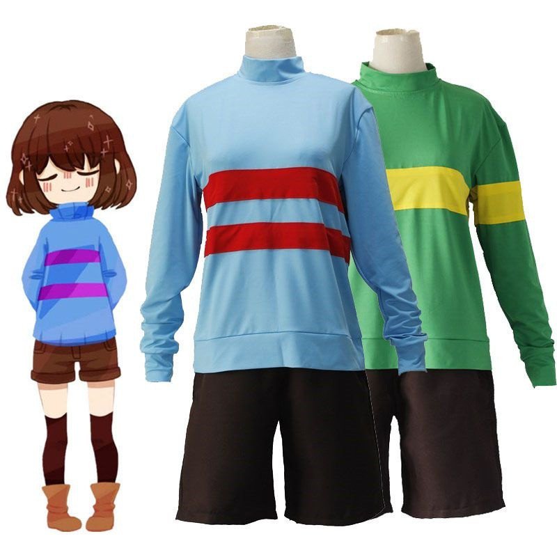 Exquisito Traje de Cosplay de Frisk Undertale Chara, Roupa Perfeita para Ocasiões Especiais para ROEUM ZNDF — imagem 2 de 2