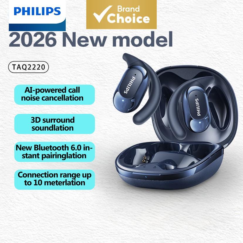 Philips TAQ2220 Fones De Ouvido Alta Fidelidade Graves Longo Tempo De Reprodução Com Microfone ENC Cancelamento De Ruído