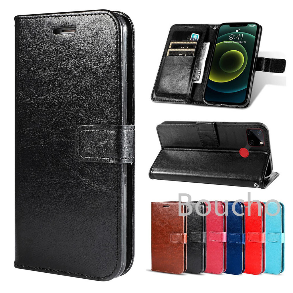 Capa De Telefone Para Xiaomi POCO M8 M7 M6 M4 M3 Pro Plus Couro PU Flip Carteira