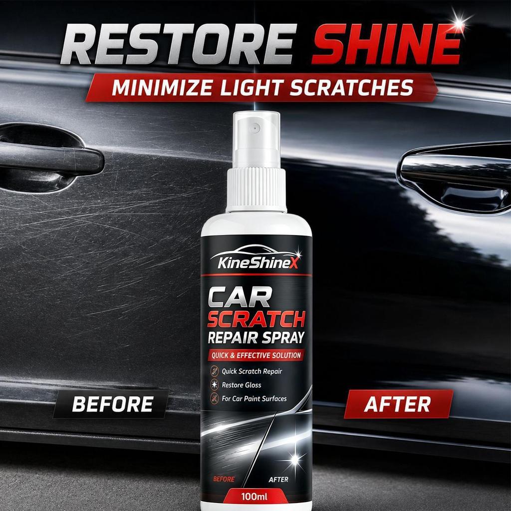 Removedor De Arranhões De Carro 100ml , Profissional , Restaurador De Brilho De Pintura , Spray De Remoção Para Reparo E