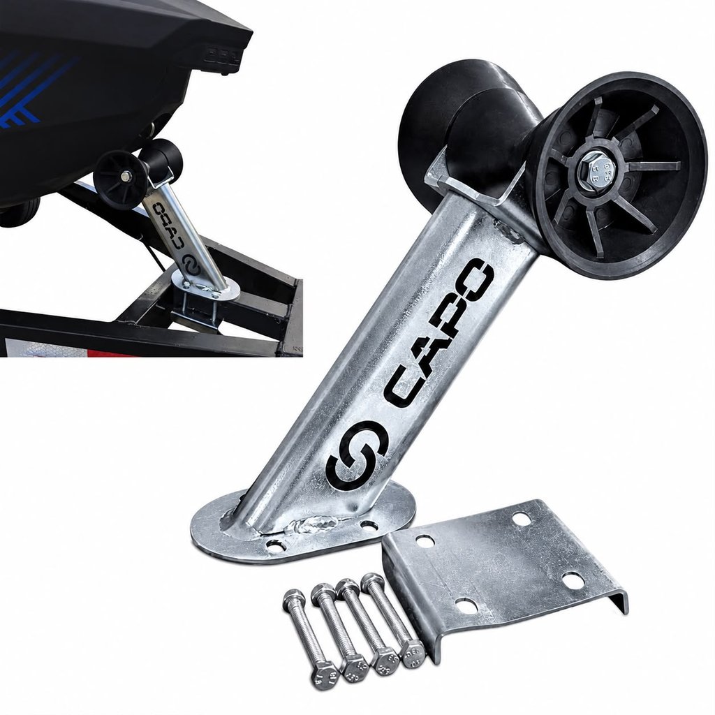 Rolete Com Suporte Borracha Reboque Carreta Lancha Jet-Ski