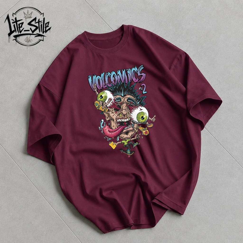 Camiseta Volcom Streetwear Masculina Feminina 100% Algodão Premium Moda de Rua Skate Lançamento Envio Imediato