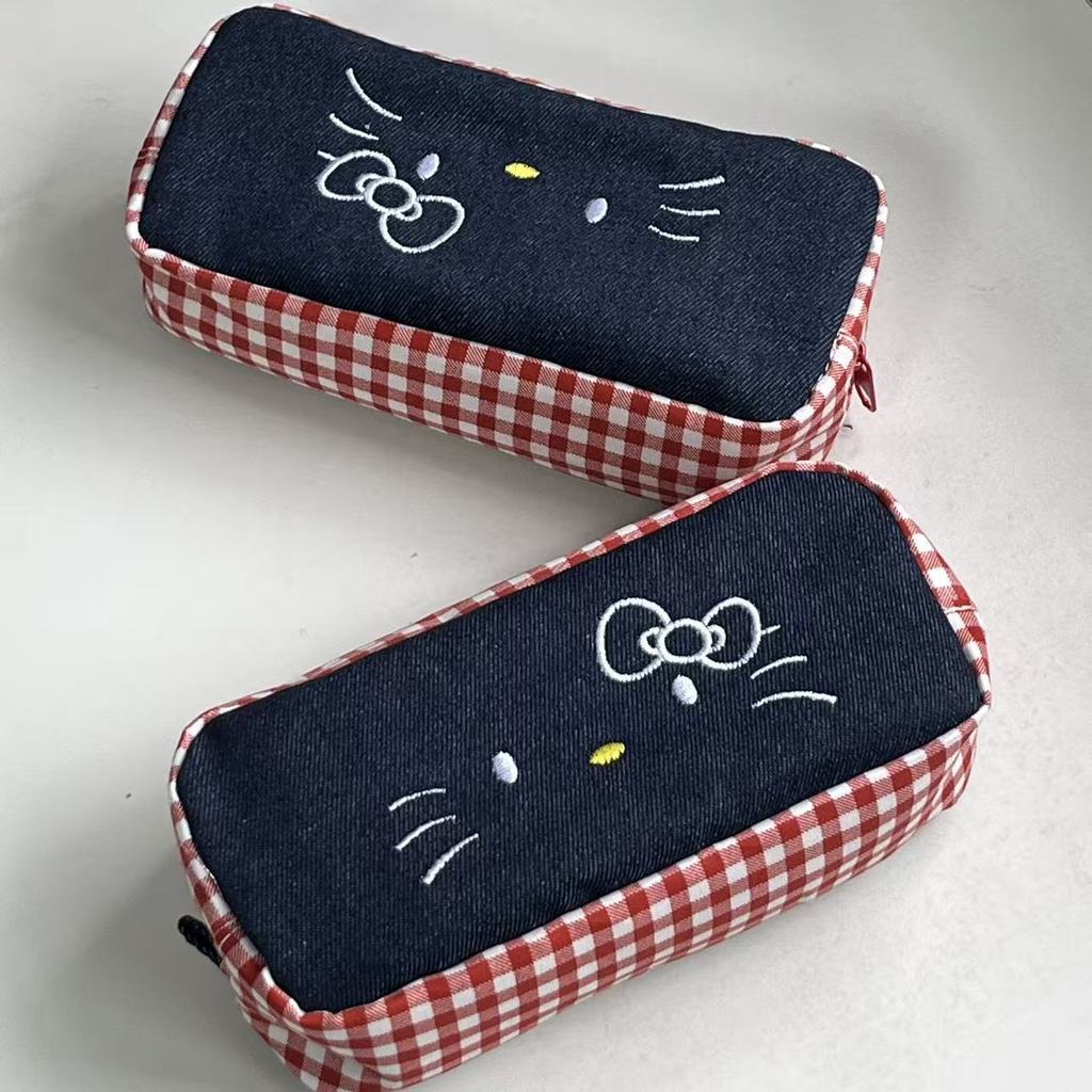 Caixa de papelaria Yanxue, bolsa de papelaria, bolsa de armazenamento, caneta fofa, item de alto valor para estudantes,