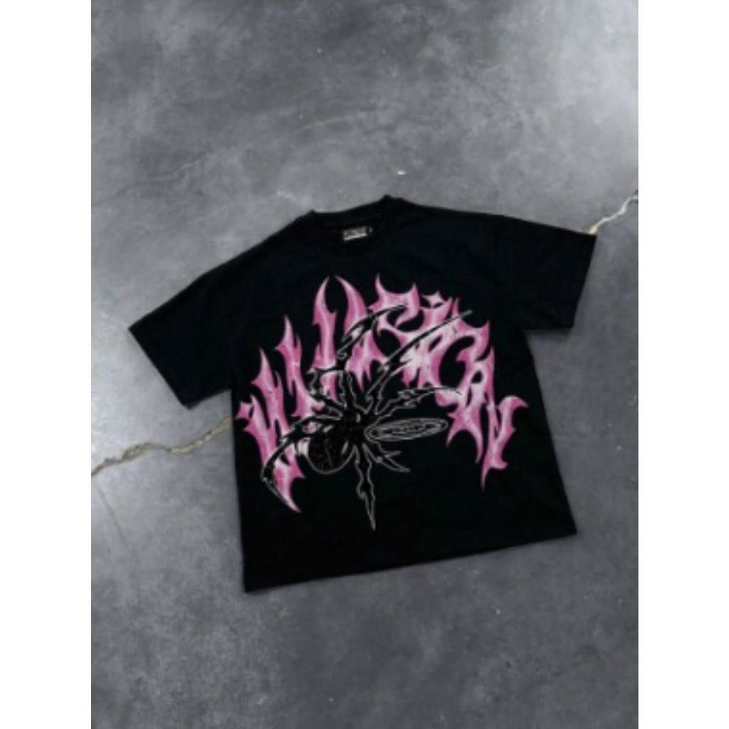 Camiseta Oversized PinkSpider| Estilizada e confortavel -  | Eventos noturnos e diurnos - Camiseta Feminina e Masculina
