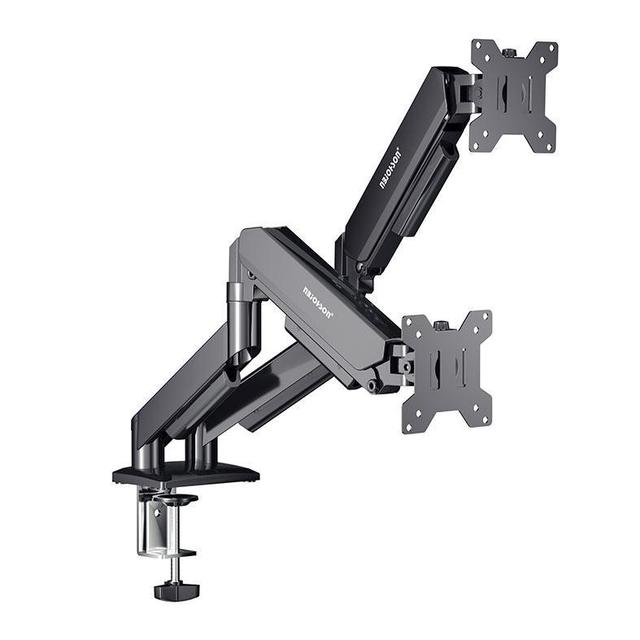 Suporte Articulado Para Dois Monitores Nbjohson GS-MRZ06, 13 Pol a 32 Pol, Preto, NB-GS-MRZ06-BK