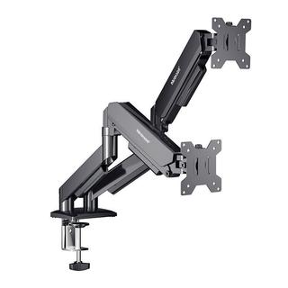 Suporte Articulado Para Dois Monitores Nbjohson GS-MRZ06, 13 Pol a 32 Pol, Preto, NB-GS-MRZ06-BK