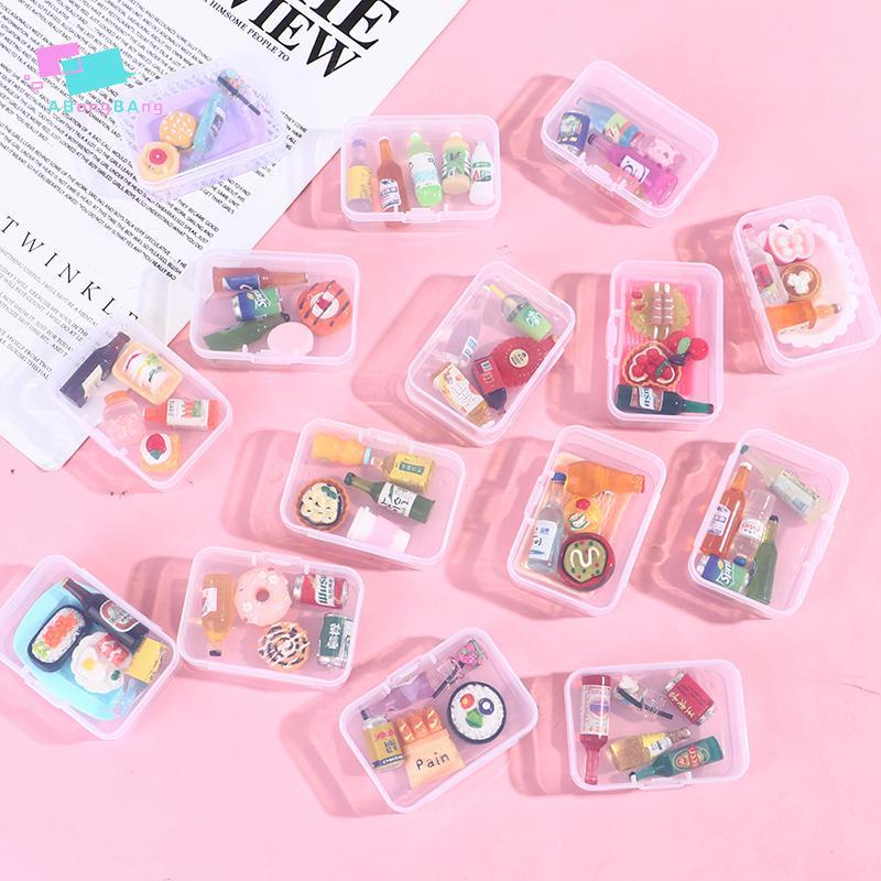Abongbanghn 5Pcs1 : 12 Casa De Bonecas Mini Garrafa De Bebida Comida Sobremesa Prato Fingir Jogar Brinquedo De Cozinha A