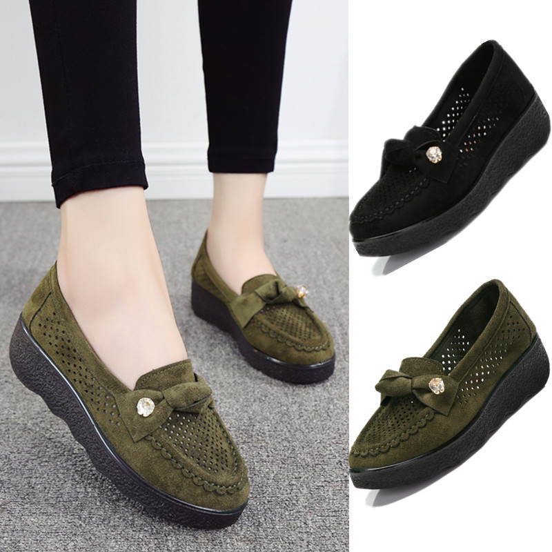 2021 verão novo estilo velho pequim sapatos de pano único sapatos femininos respiráveis sapatos de rede sapatos de plata