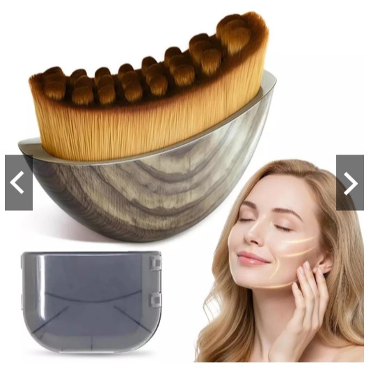 Escova Facial Drenagem Linfática Massageador Anti Inchaço Lifting Skincare Rosto Pele Gua Sha Glow