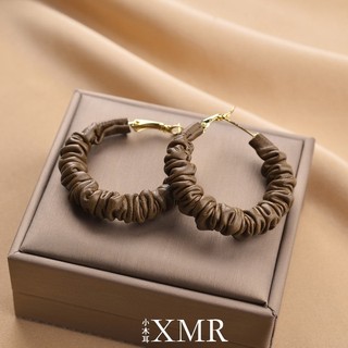 Influenciador coreano mesmo estilo brincos de argola Retro primavera brincos 2025 novo estilo na moda grande estilo High