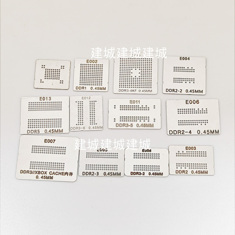 DDR1 DDR2 DDR2-3 DDR3 DDR5 BGA63BGA Display de memória Chip Ball Plantio Estanho Malha de aço