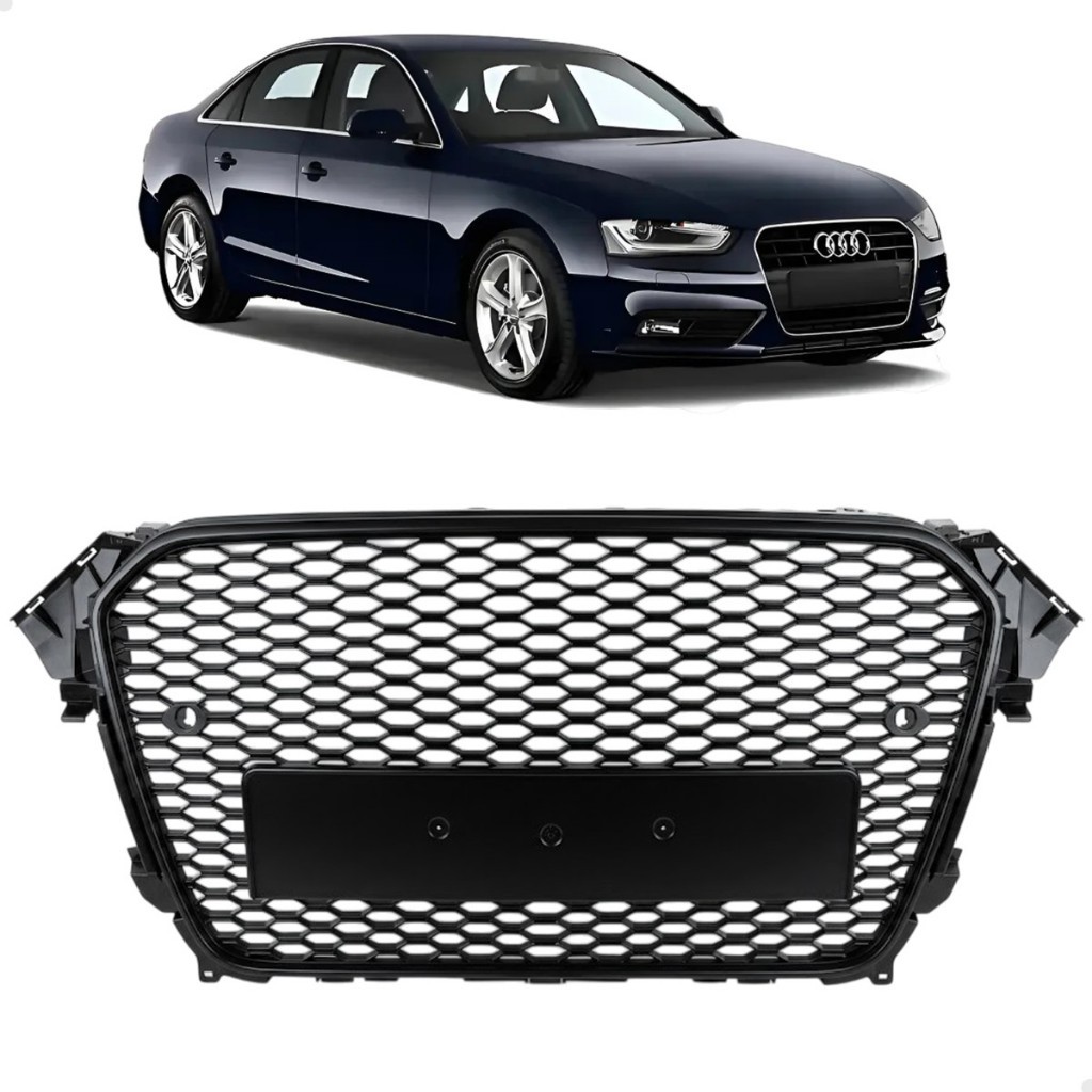 Grade Superior Dianteira Black Piano Rs4 Para Audi A4 2013 2014 2015 2016 Brilhante 8KD853651A