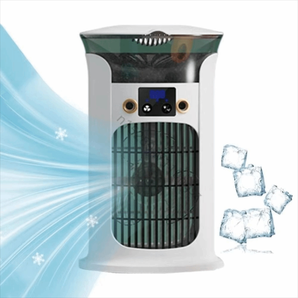 Ventilador USB TEVO , Temporizador Silencioso , Operação De Baixo Ruído , Refrigerador De Ar Portátil , Tamanho Pequeno 