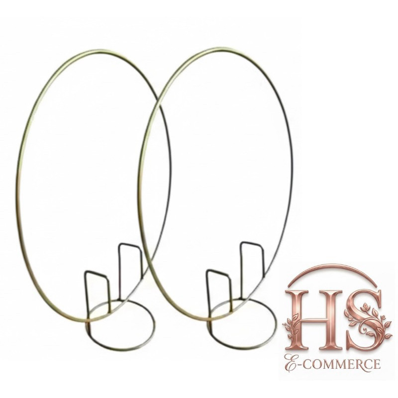 Kit 2 Mini Painel Arco De Mesa Para Festa Redondo Decoraçao 50cm Dourado