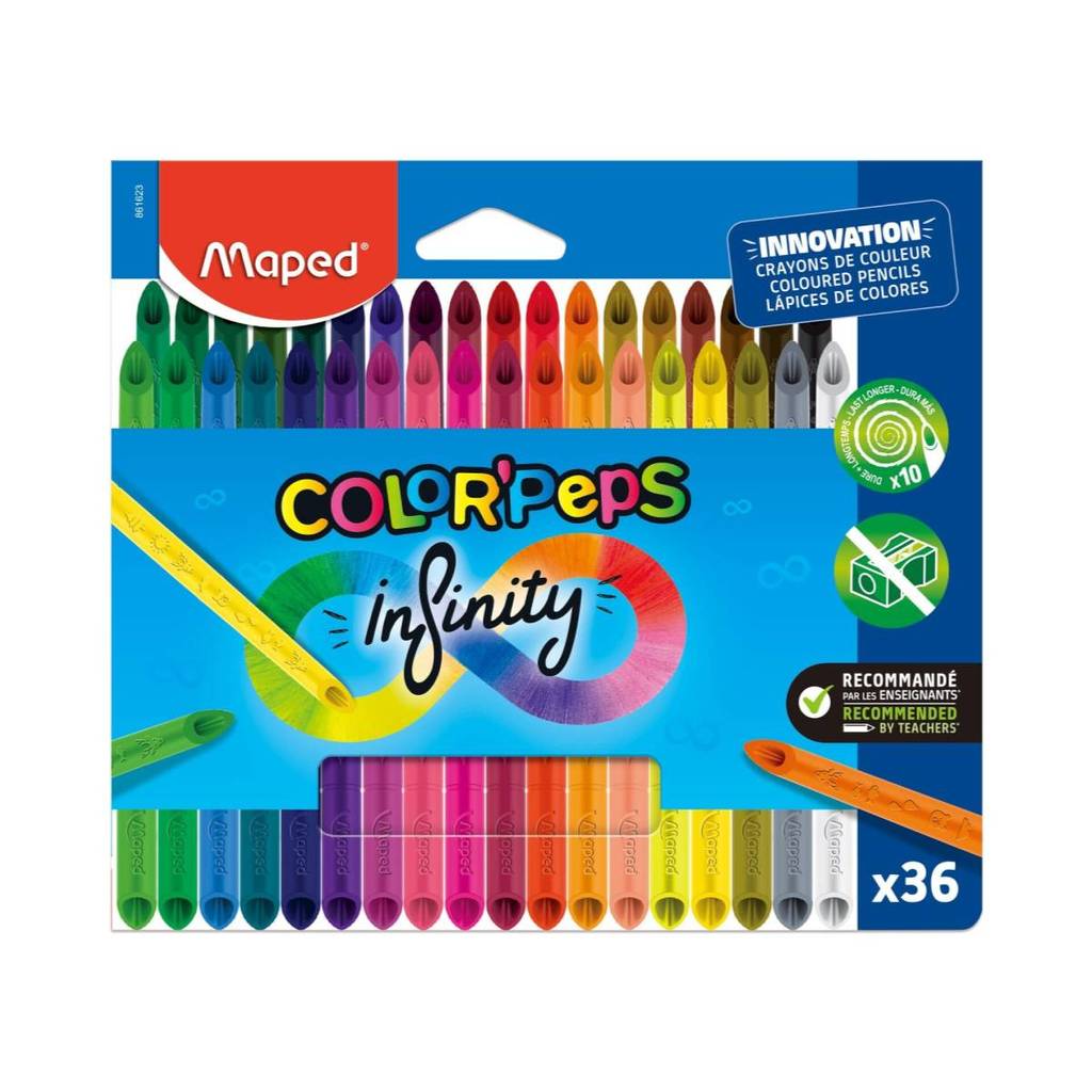 Lápis de cor Color'Peps Infinity 36 cores 861623 Maped
