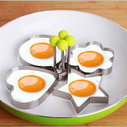 Criativo engrossado aço inoxidável omelete fabricante omelete molde omelete anel de omelete