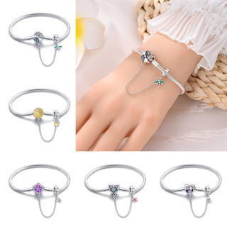 Pulseira de corrente de osso de cobra para mulheres, com pingente de prata esterlina S925, adequada para presentes de fa