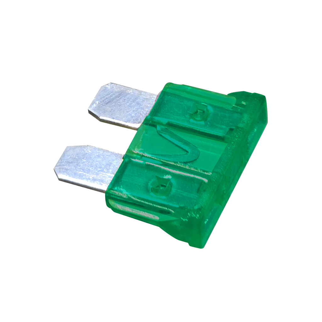 Cartela 10 Fusíveis Lâmina 30a Verde Trfus316030