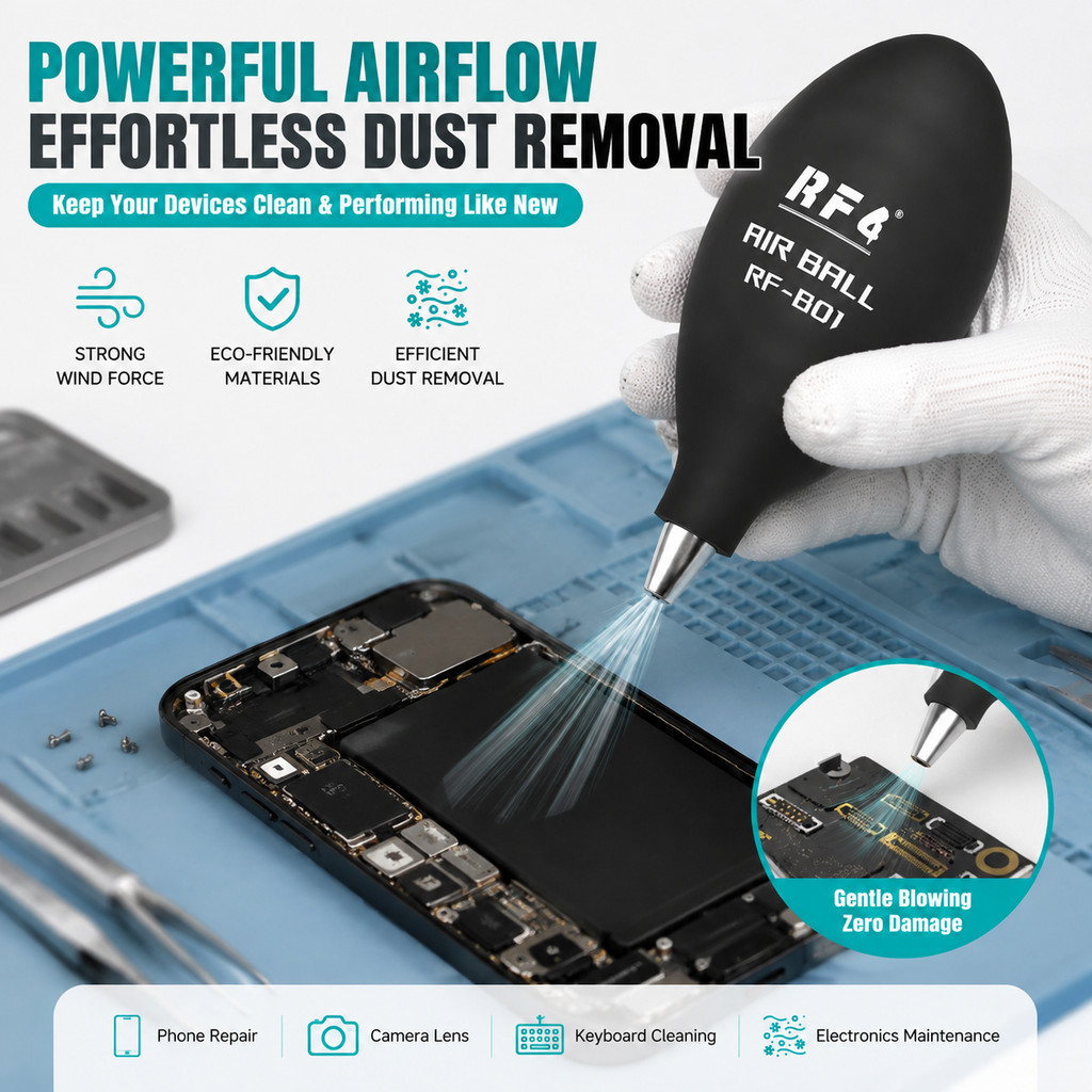 RF4 RF-B01 Ventilador De Ar Profissional Mini Bola De Limpeza De Poeira Para Lentes De Câmera , Ferramenta De Reparo Lim