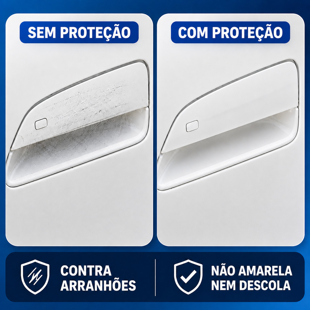 Para BYD Dolphin Mini Adesivo Protetor Transparente para Maçaneta da Porta Kit 4 Peças Anti-Riscos — imagem 2 de 2